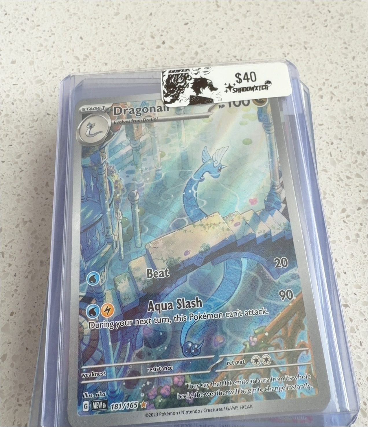 2023 Pokémon 181/165 Dragonair — front