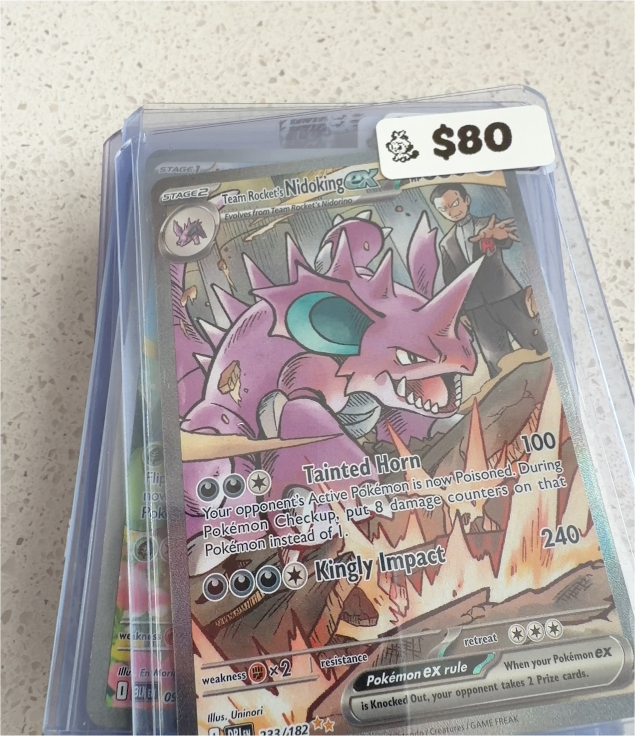 2023 Team Rocket's Nidoking ex 233/182 Destined Rivals — front