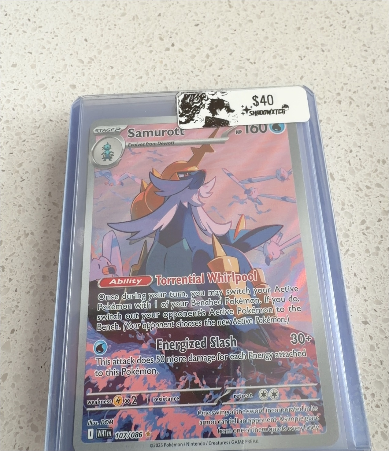 2025 Pokémon #107 Samurott — front