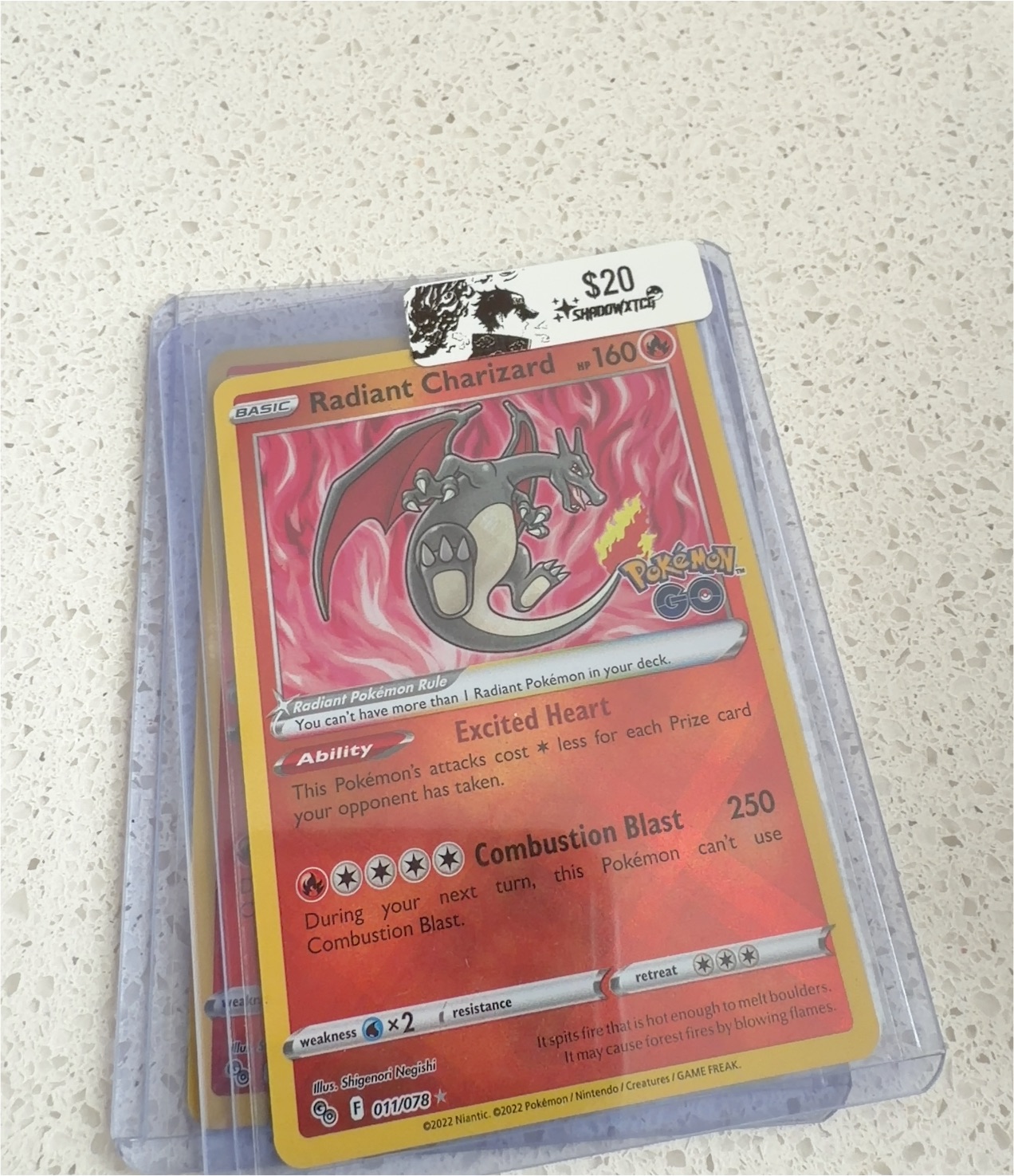 2022 Pokémon #011 Radiant Charizard — front