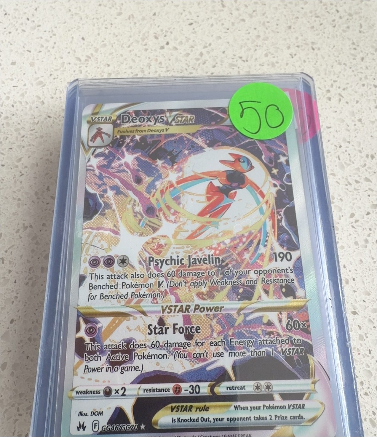 2023 Pokémon GG46 Deoxys VSTAR — front