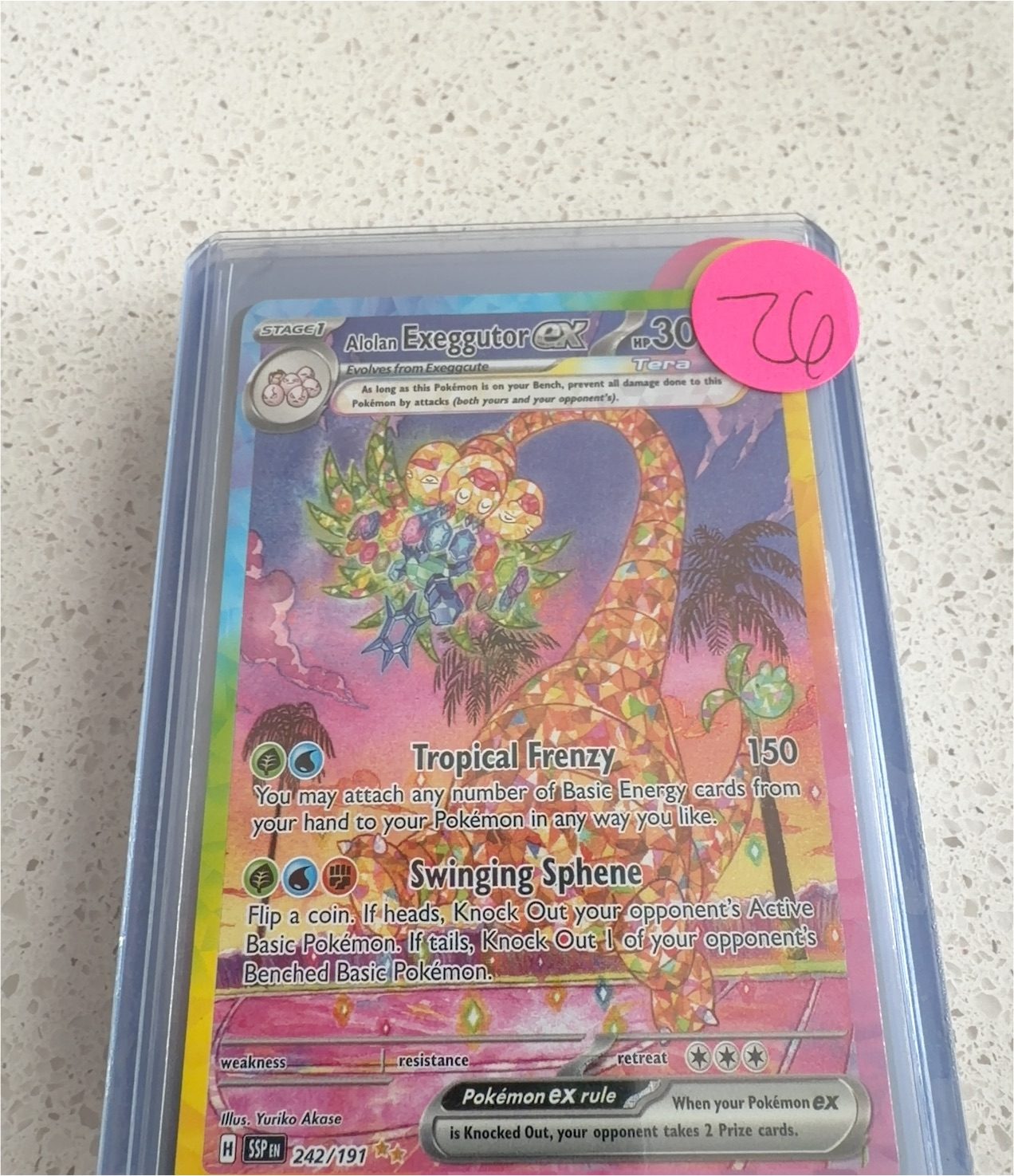 2024 Alolan Exeggutor ex 242/191 Surging Sparks — front