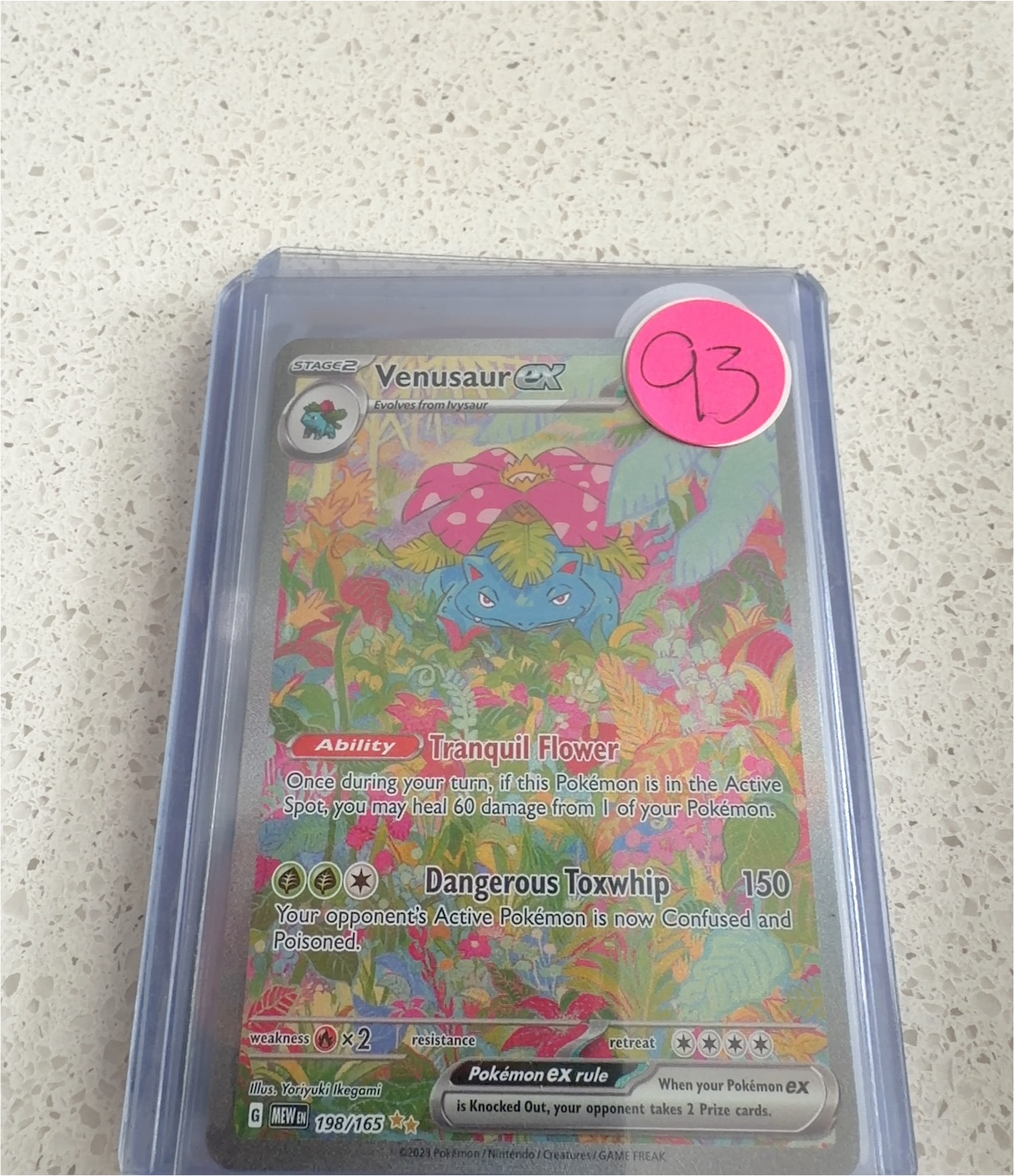 2023 Pokémon TCG #198 Venusaur ex — front