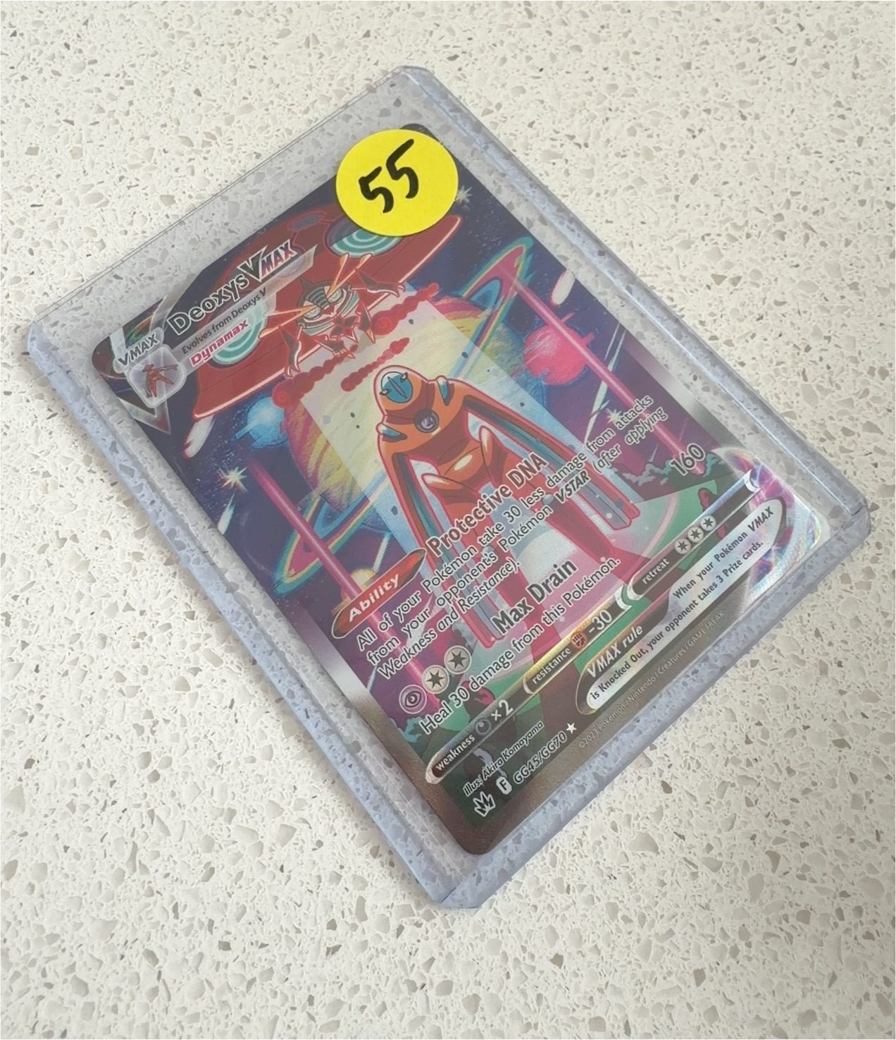 2023 Pokemon Crown Zenith Deoxys VMAX GG45/GG70 — front