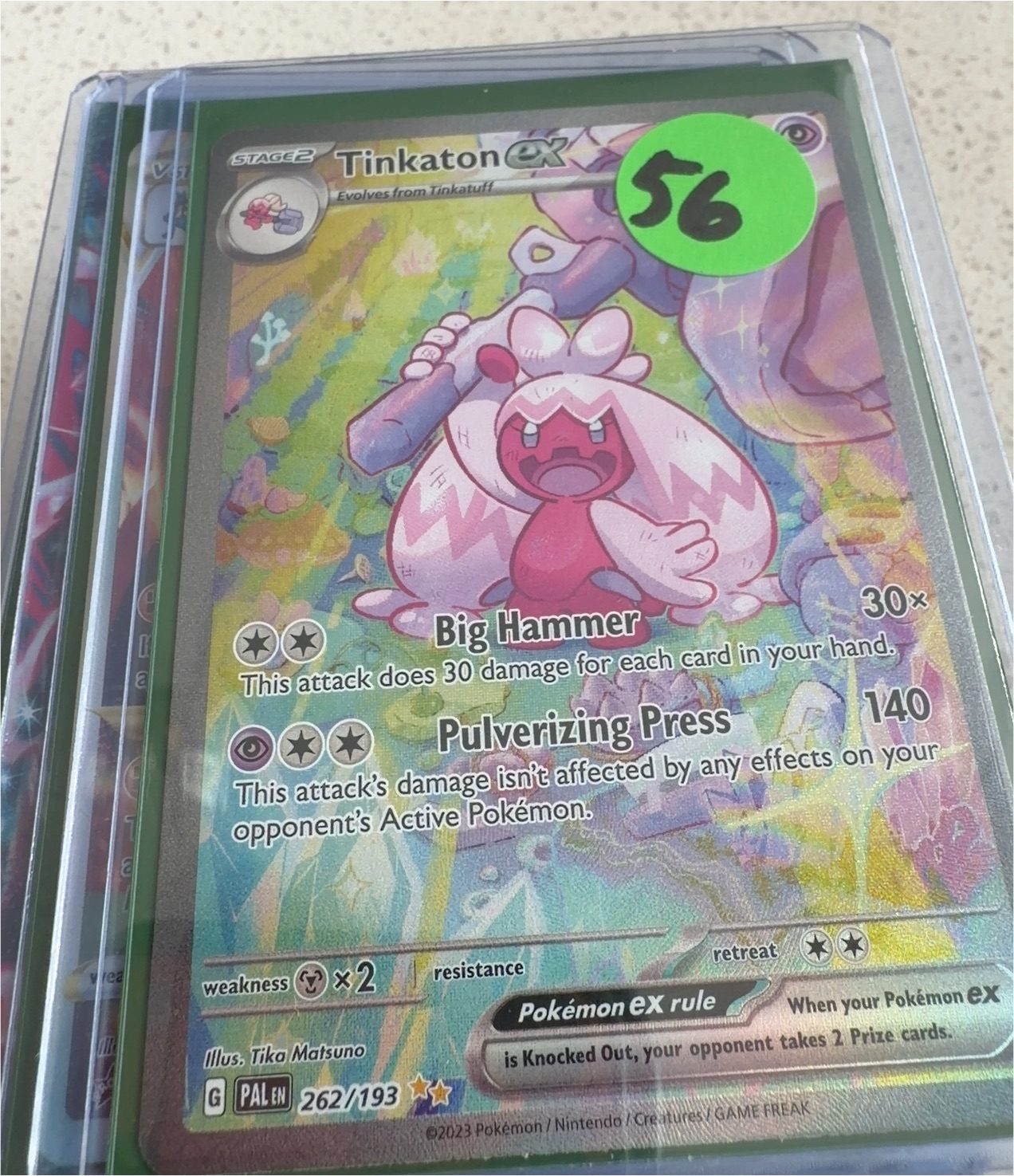 2023 Pokémon TCG #262 Tinkaton ex — front