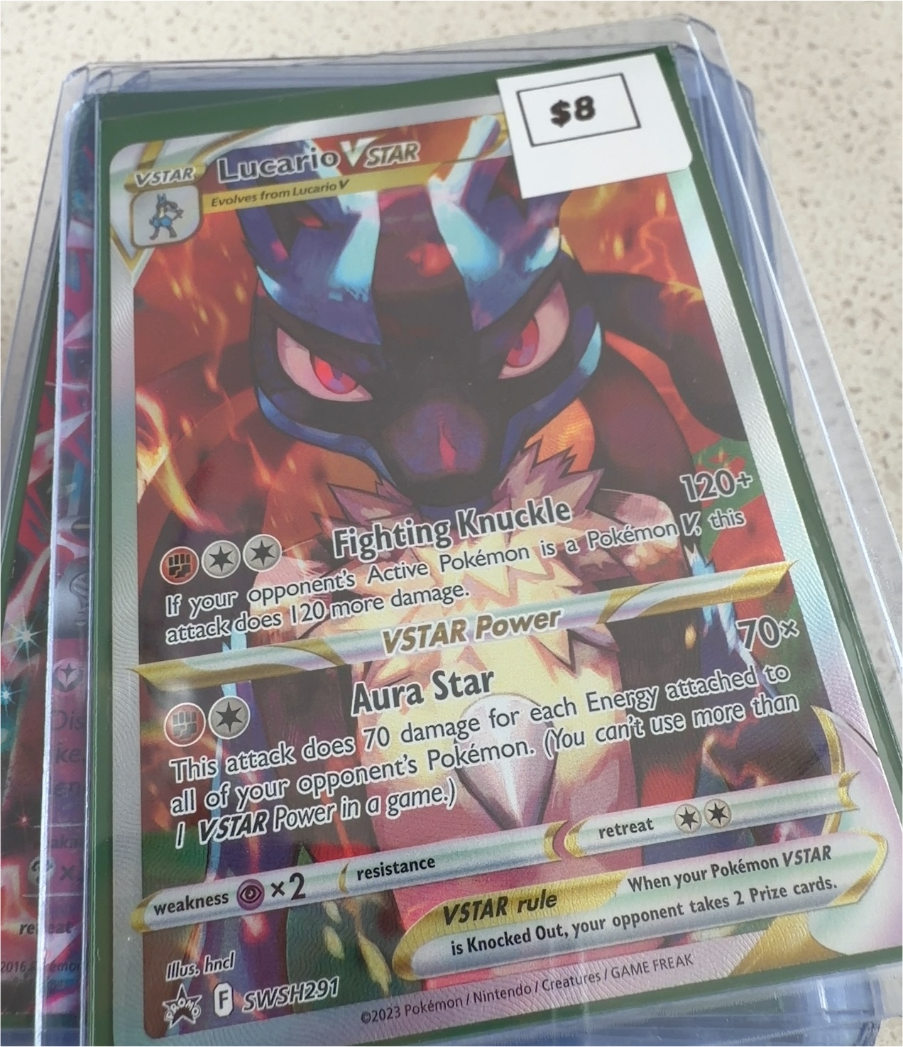 2023 Pokémon TCG SWSH291 Lucario VSTAR — front