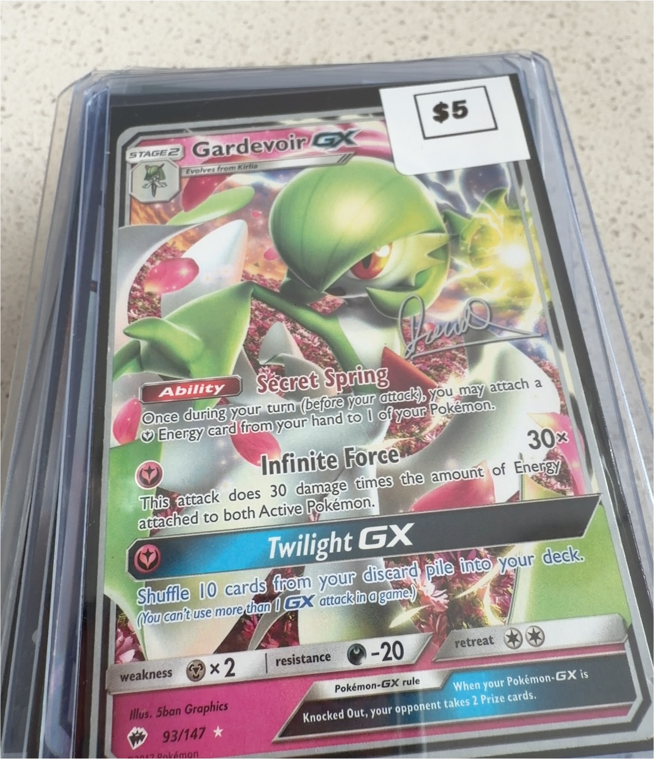 2017 The Pokémon Company Gardevoir GX #93 — front