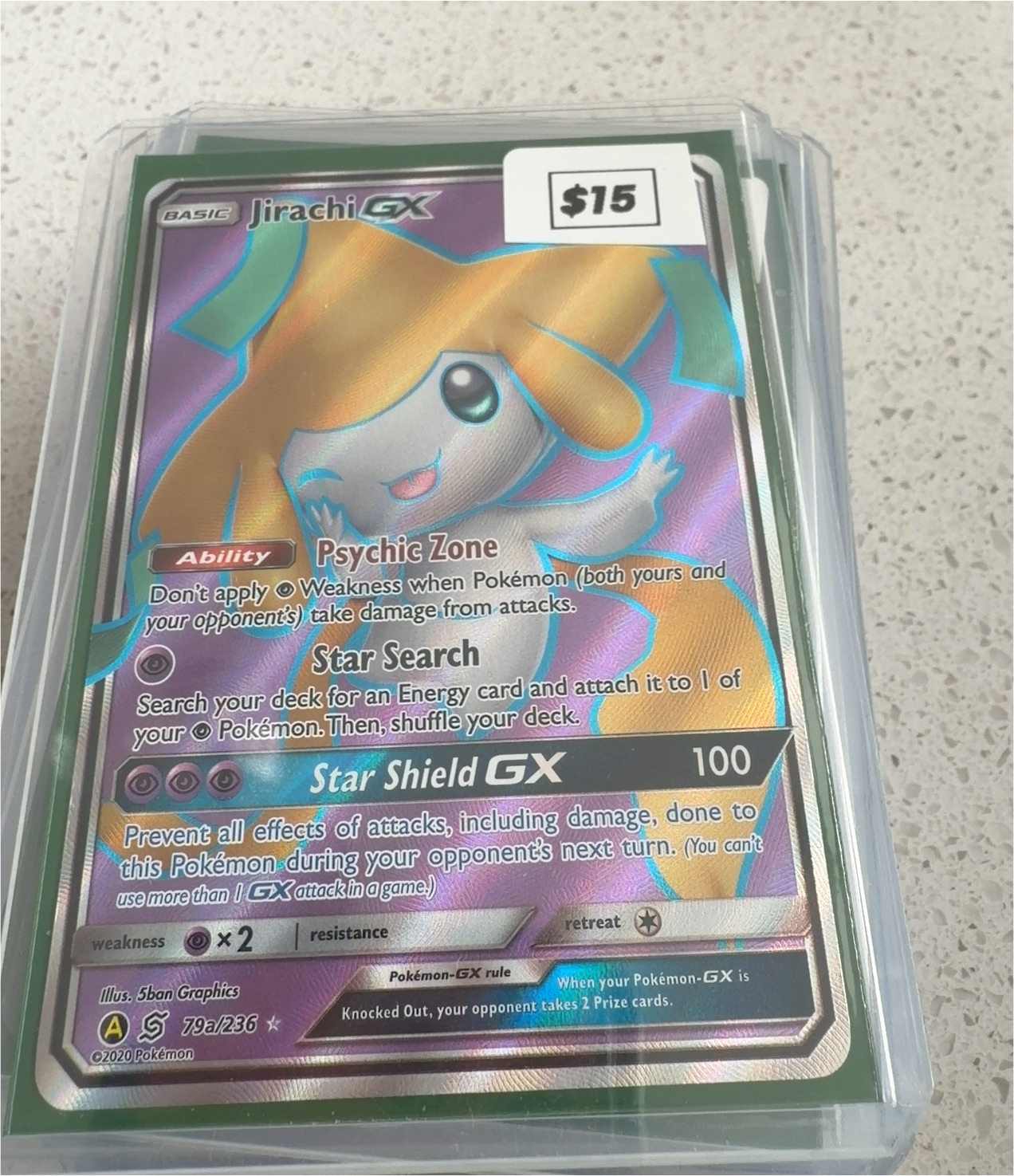 2020 Pokémon #79a Jirachi GX — front