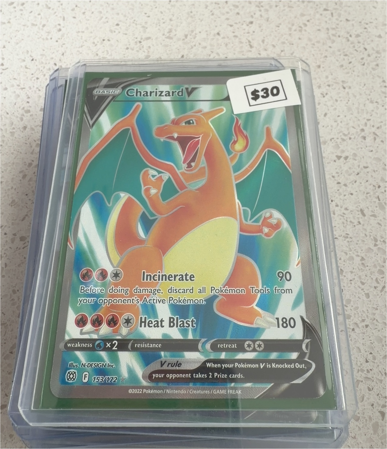2022 Pokémon #153 Charizard V — front