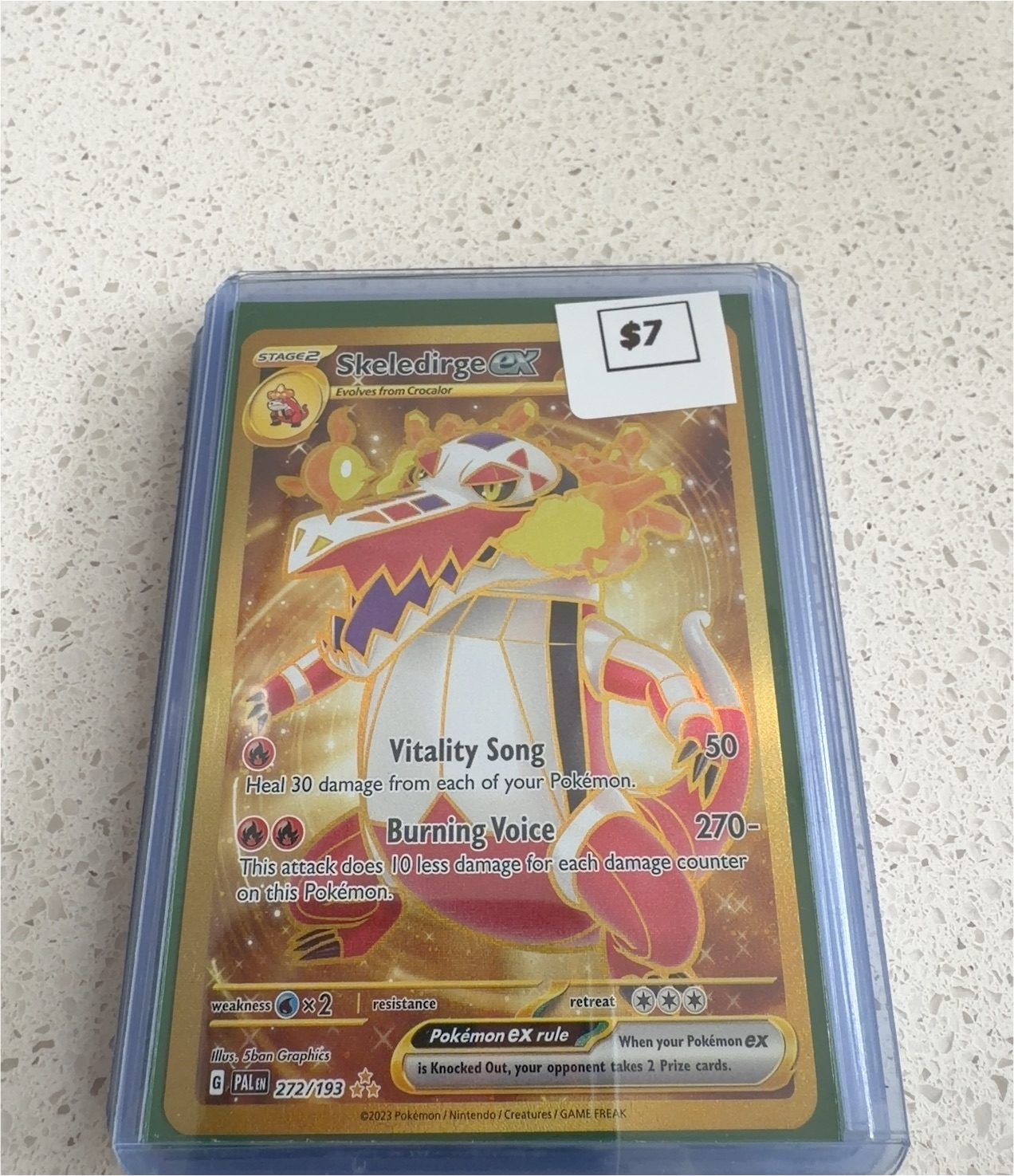 2023 Pokémon TCG #272 Skeledirge ex — front