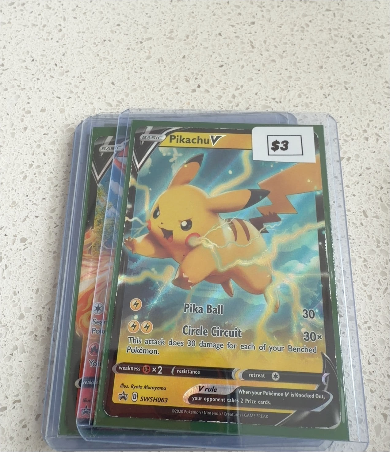 2020 The Pokémon Company SWSH063 Pikachu V — front