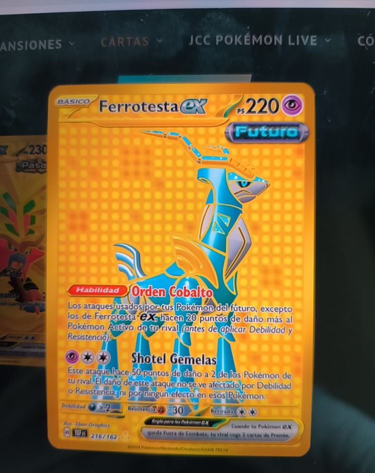 2024 Pokémon #216 Ferrotesta ex — front