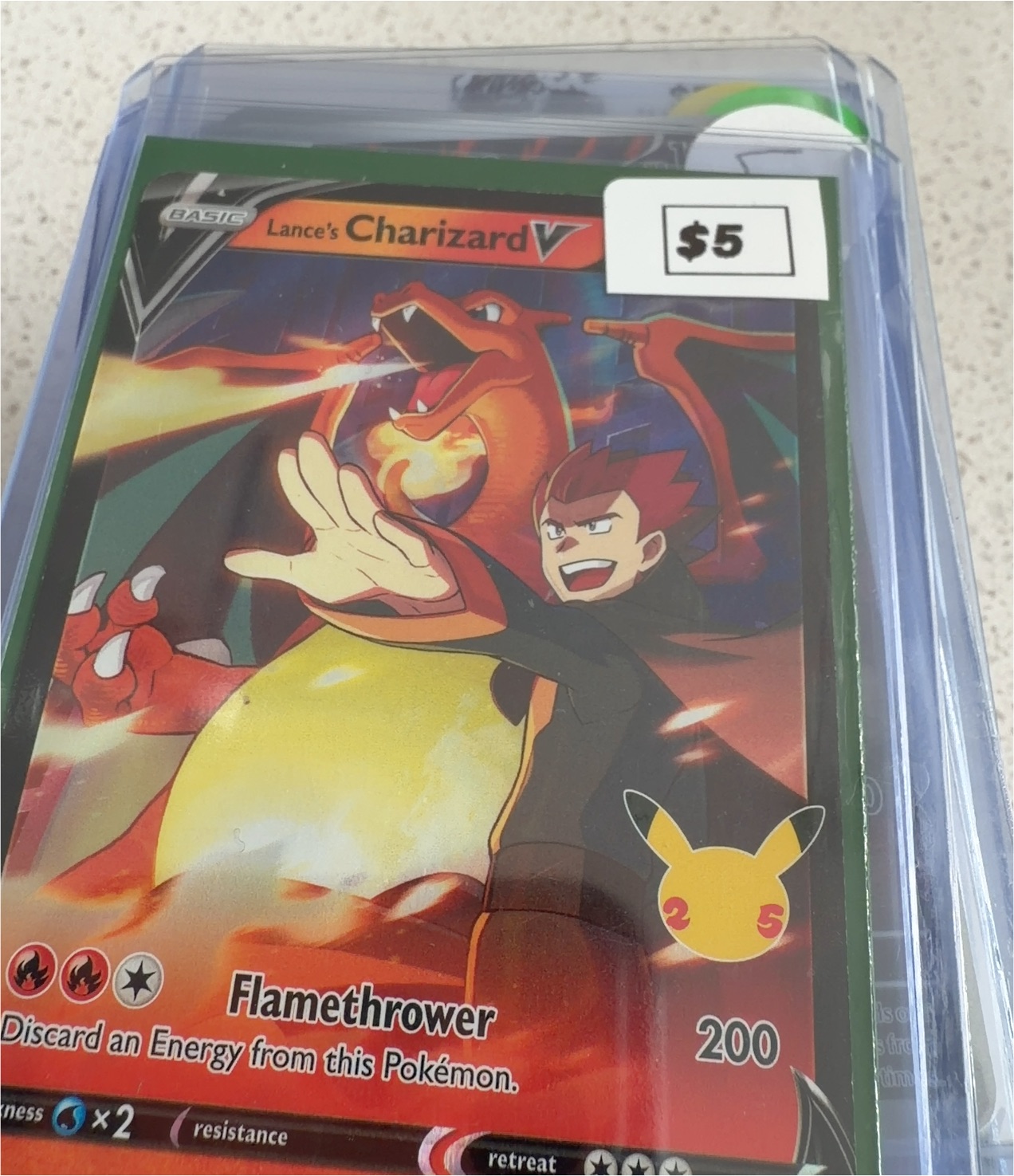 2021 Pokémon Lance's Charizard V SWSH133 — front
