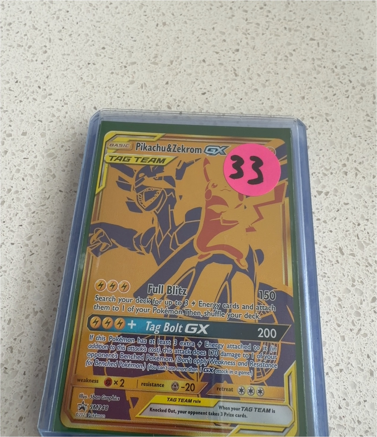 2021 Pokémon SM248 Pikachu & Zekrom GX — front