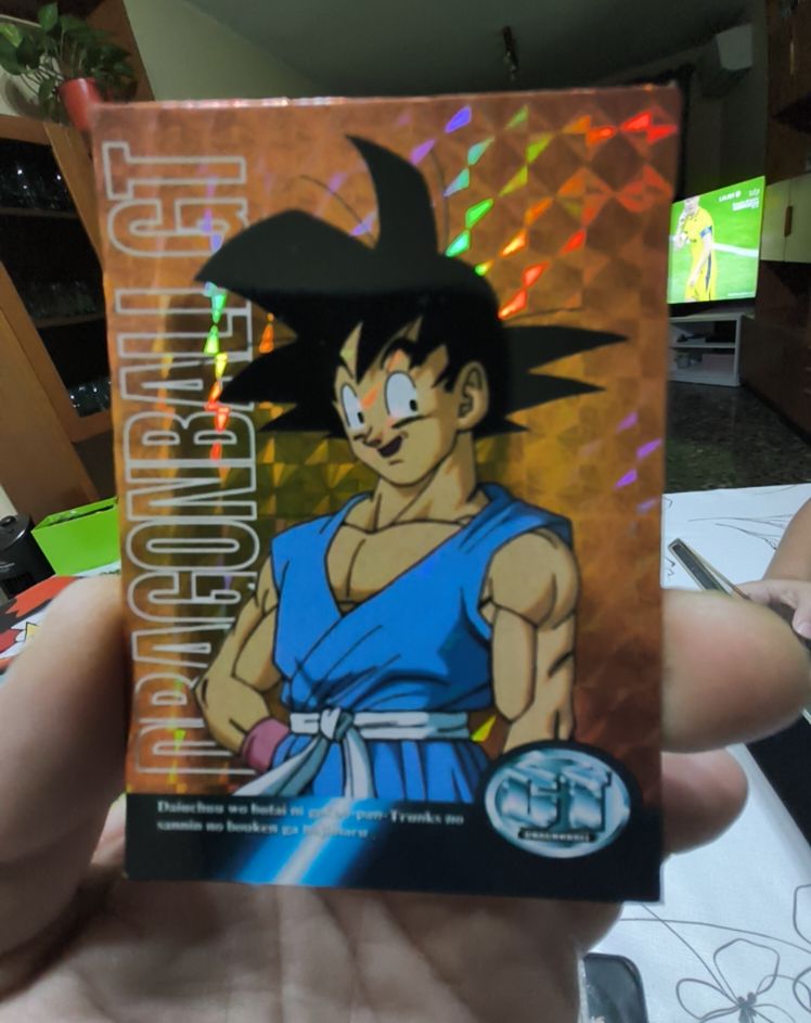 1996 Amada Dragon Ball GT #43 Son Goku Prism — front