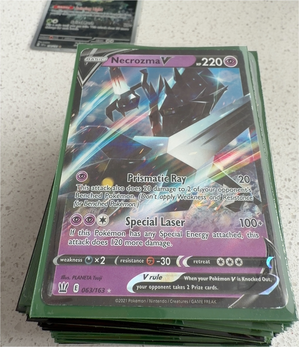 2021 Pokemon TCG Battle Styles #063 Necrozma V — front