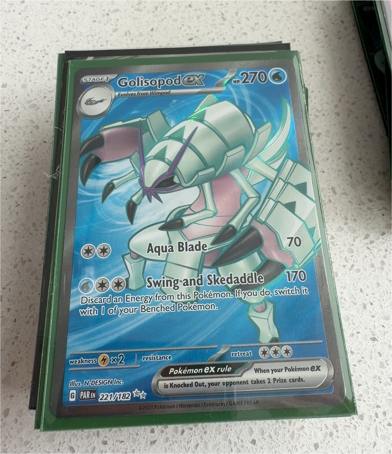 2023 Pokémon #221 Golisopod ex — front