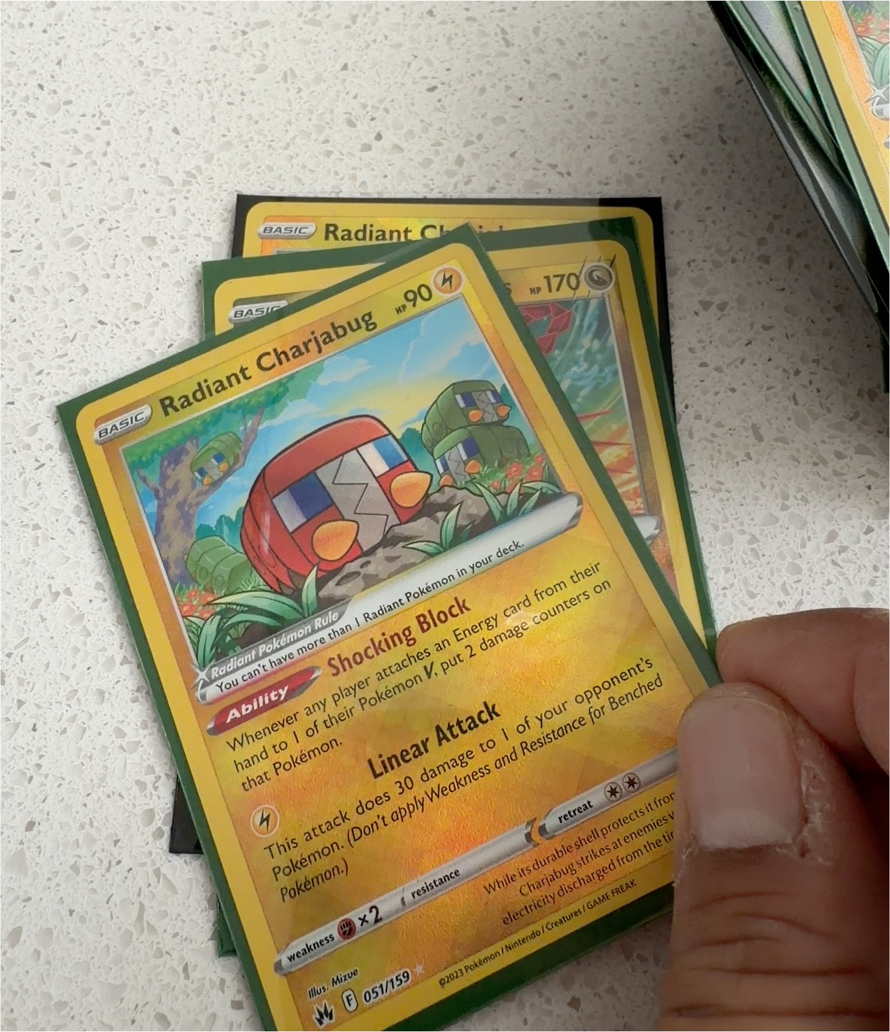 2023 Pokémon TCG Radiant Charjabug 051/159 — front