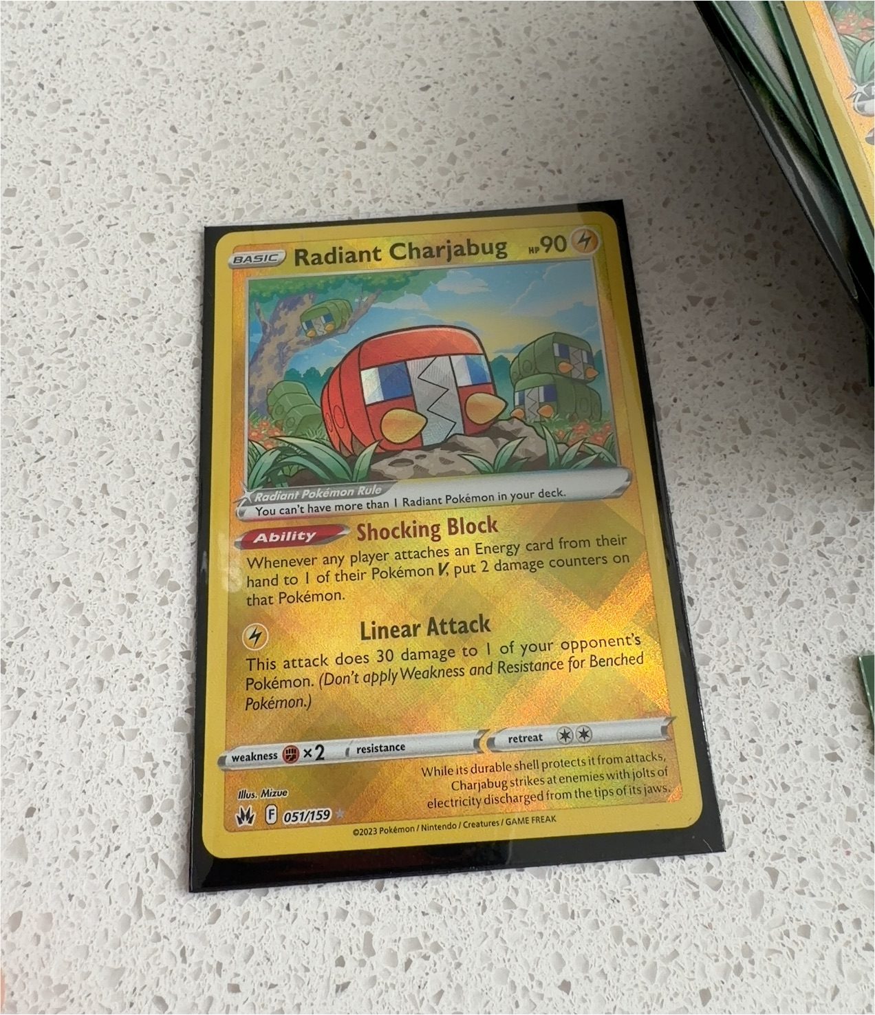 2023 Pokemon #051 Radiant Charjabug — front