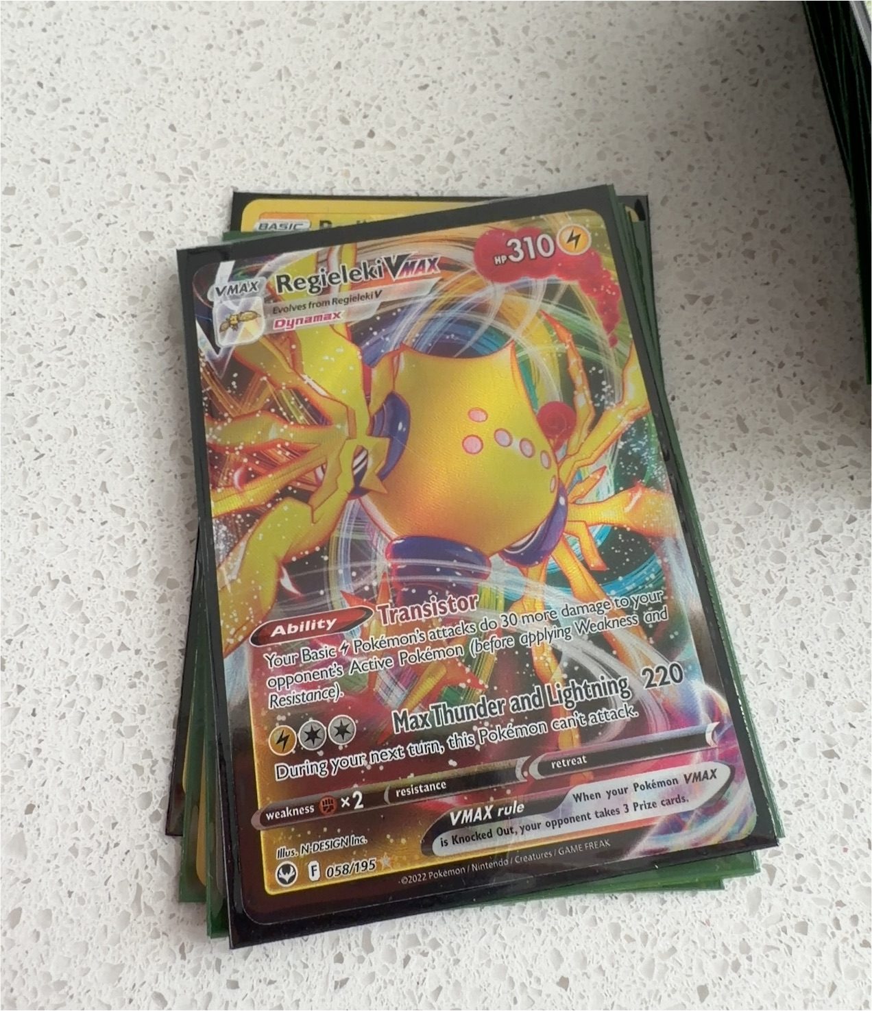 2022 Pokémon TCG #058 Regieleki VMAX — front