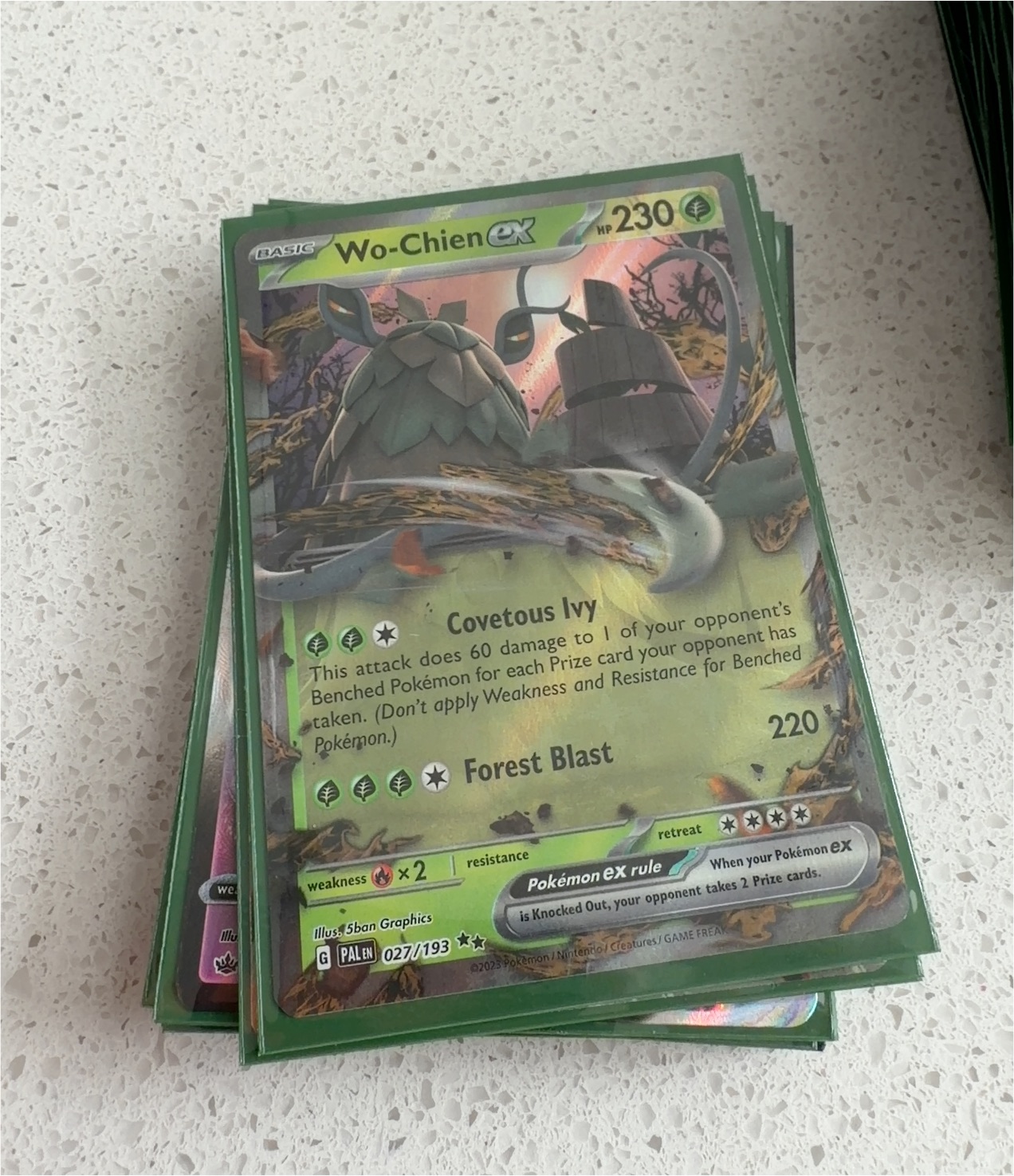 2023 Paldea Evolved #027 Wo-Chien ex — front