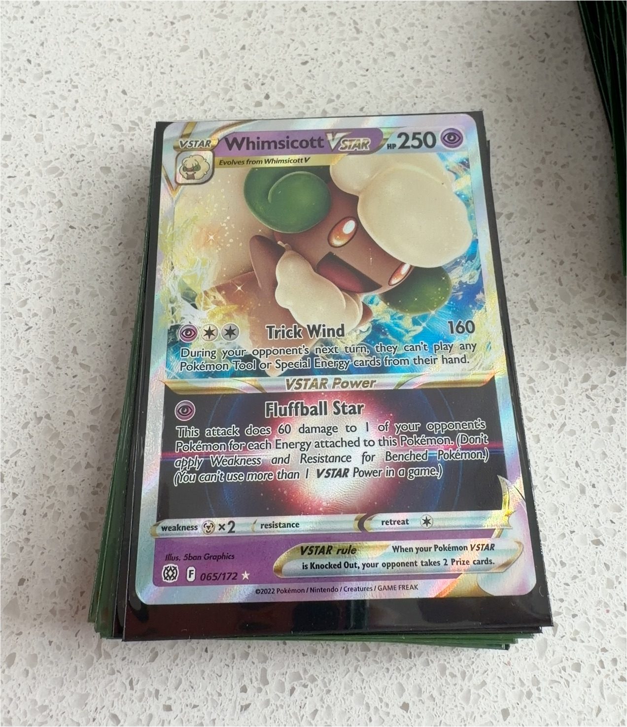 2022 Pokémon Brilliant Stars #065 Whimsicott VSTAR — front