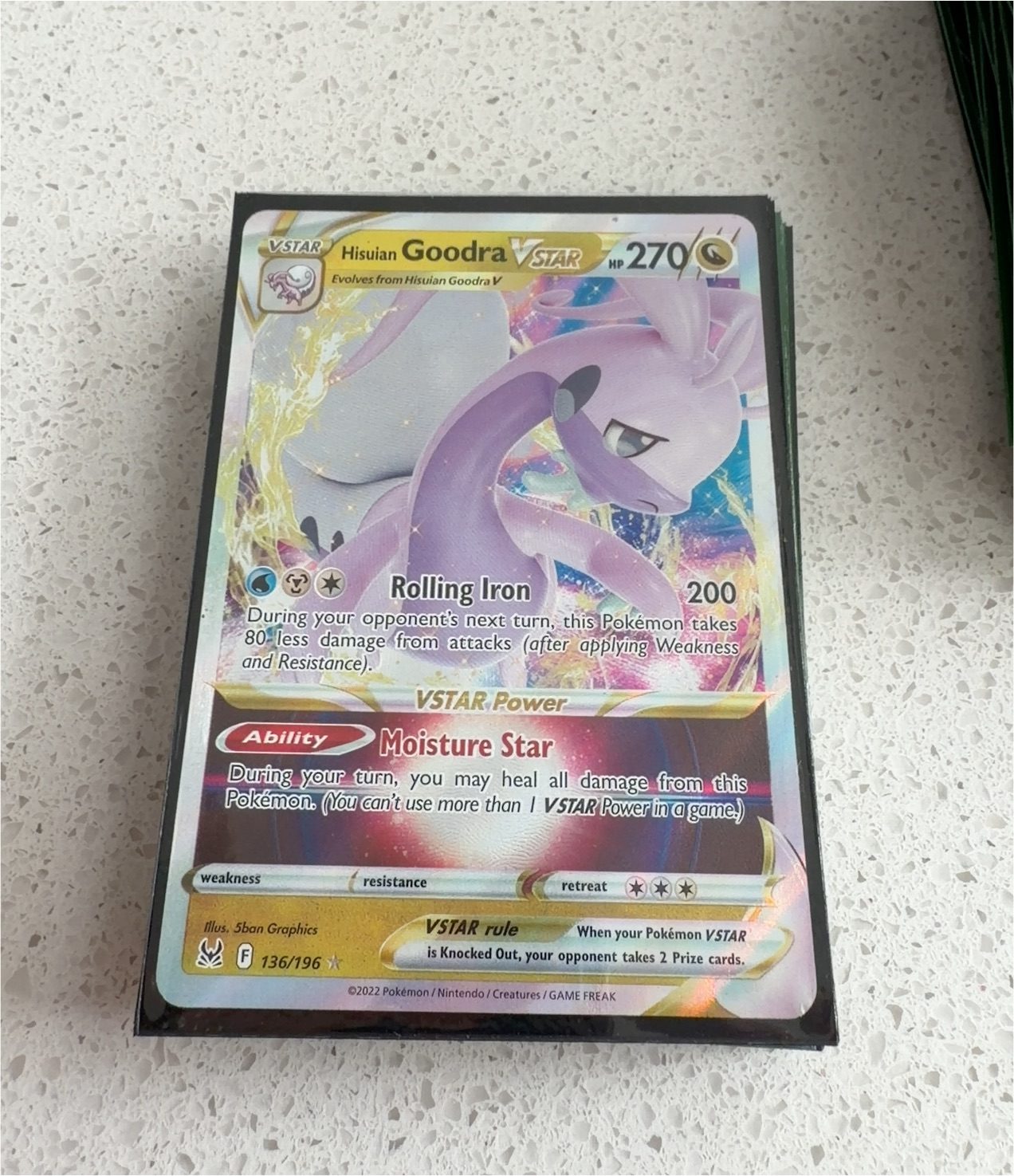 2022 Pokémon #136 Hisuian Goodra VSTAR — front