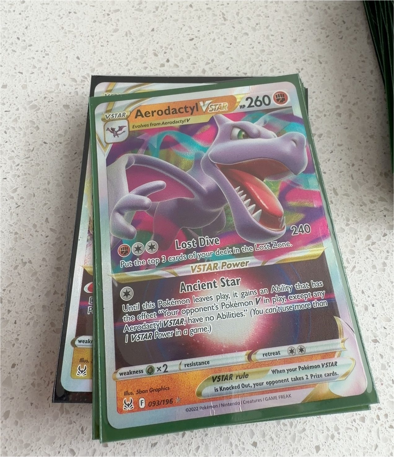 2022 Pokémon 093 Aerodactyl VSTAR — front