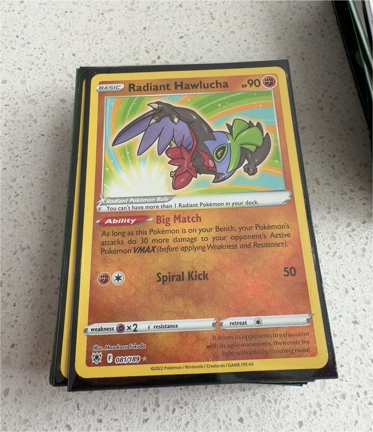 2022 Pokémon #081 Radiant Hawlucha — front