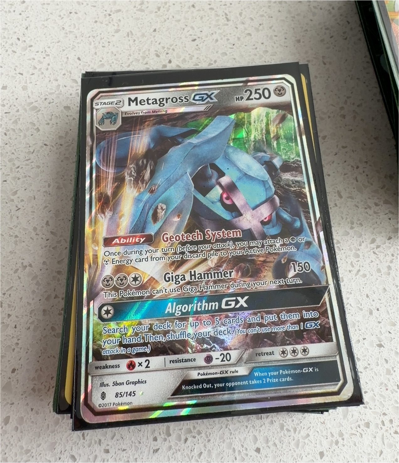 2017 Pokémon #85 Metagross GX — front