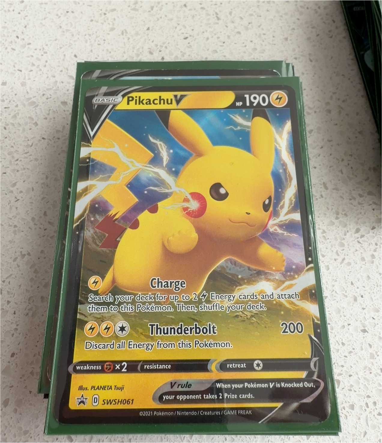 2021 Pokémon SWSH061 Pikachu V — front