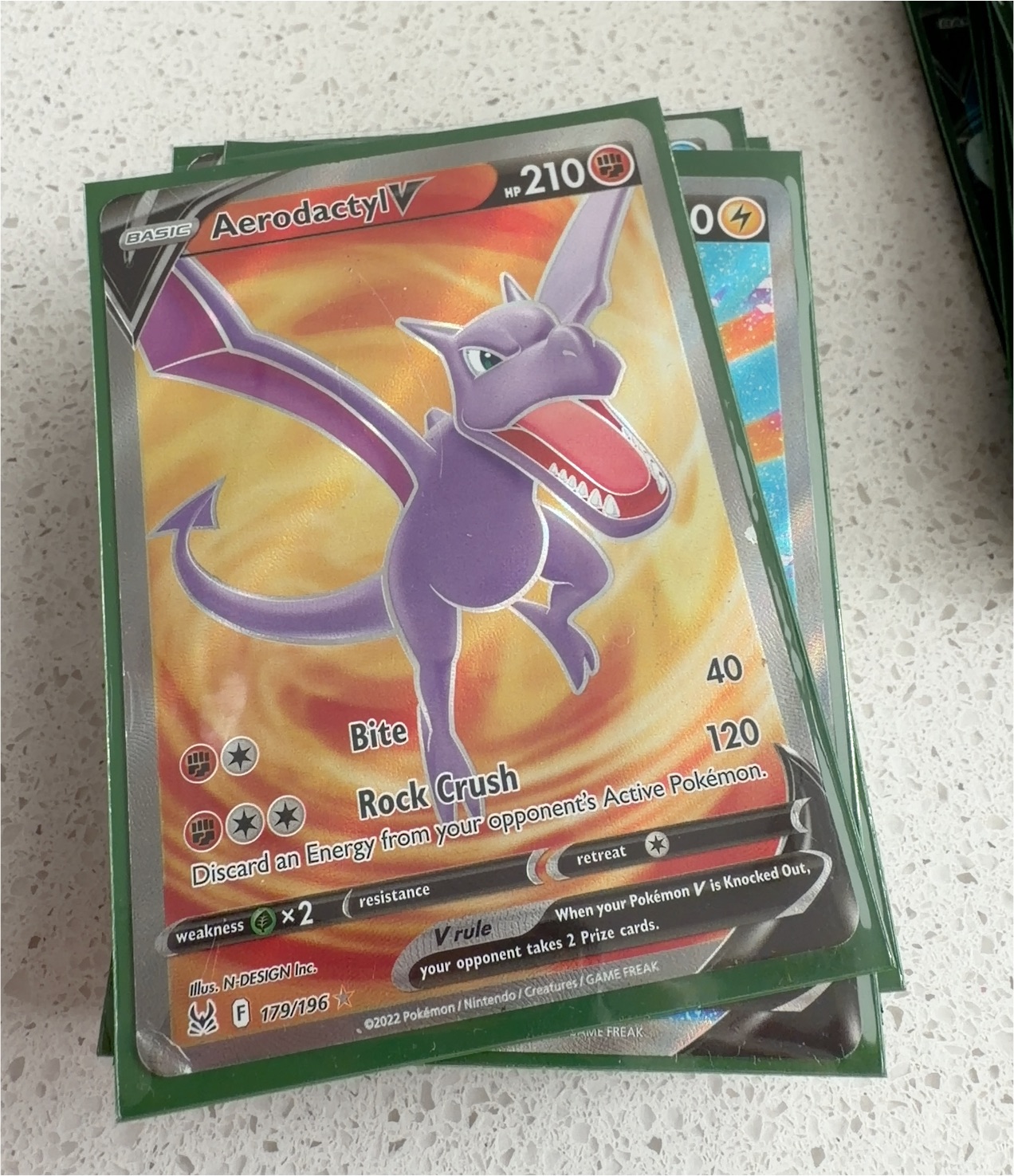 2022 Pokémon #179 Aerodactyl V — front