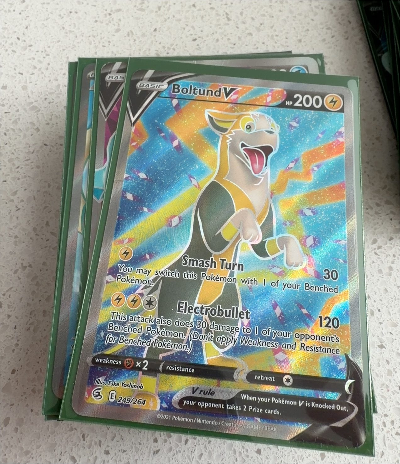 2021 Pokémon #249 Boltund V — front