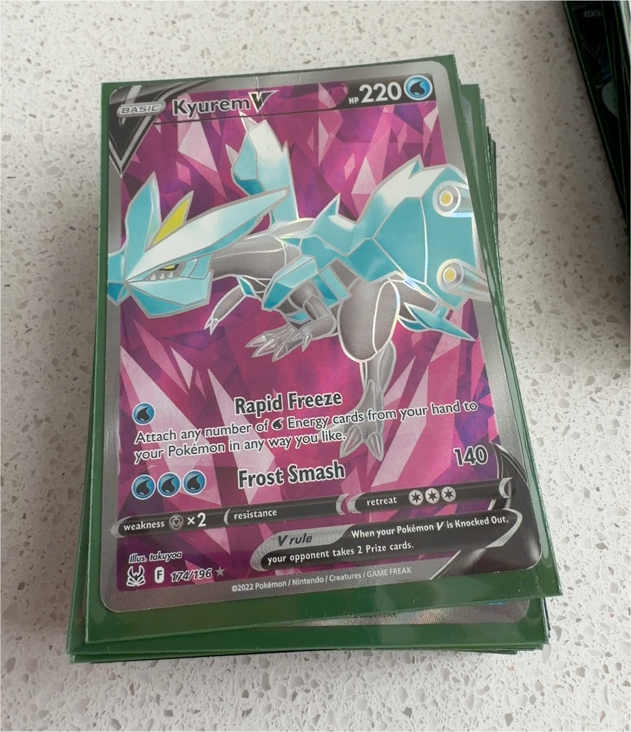 2022 Pokémon #174 Kyurem V — front