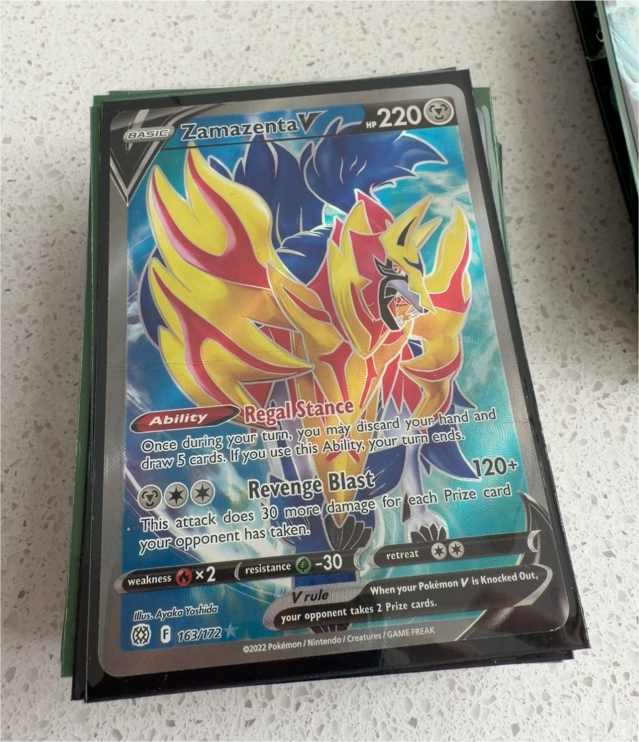 2022 Pokémon 163 Zamazenta V — front