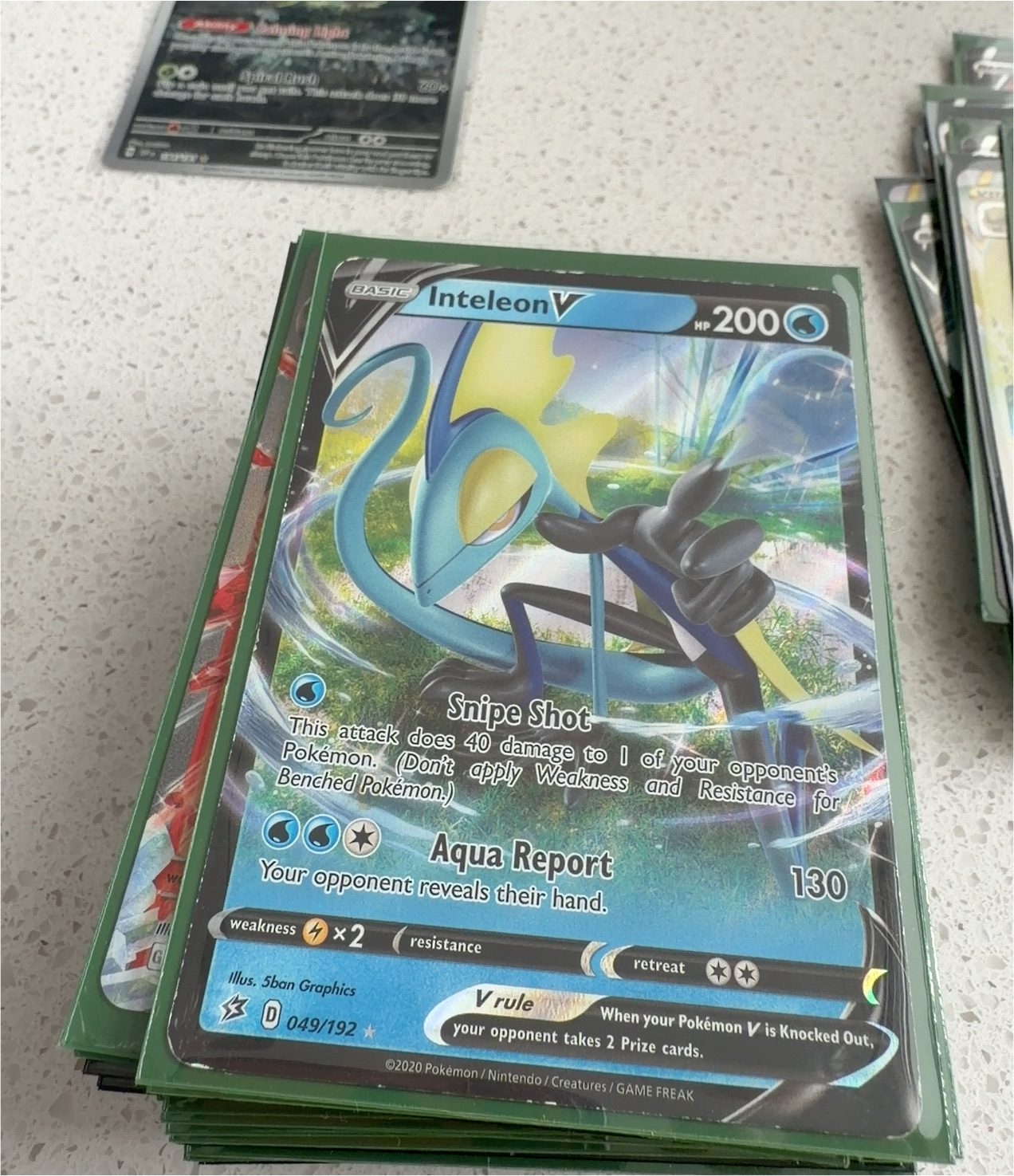 2020 Pokémon 049 Inteleon V — front