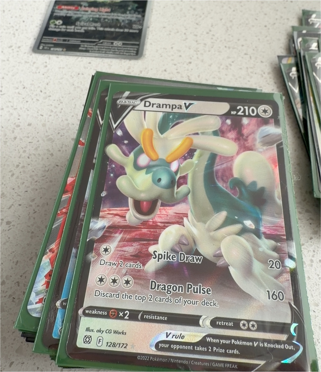 2022 Pokémon TCG #128 Drampa V — front
