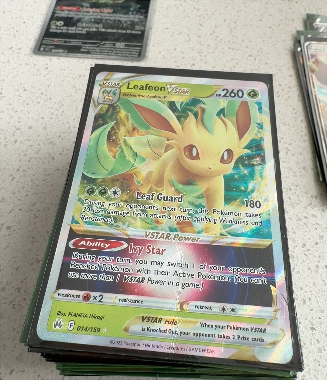 2023 Pokémon 014 Leafeon VSTAR — front