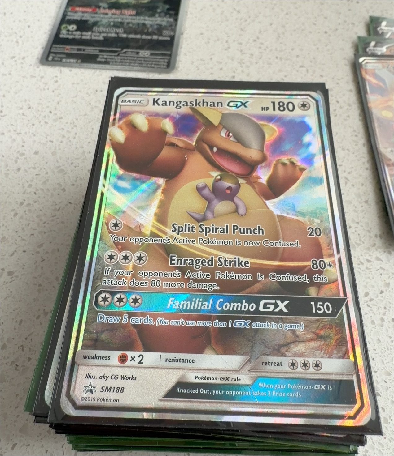 2019 Pokémon SM188 Kangaskhan GX — front