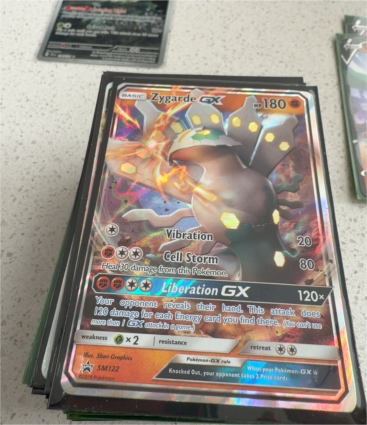 2018 Pokémon SM122 Zygarde GX — front