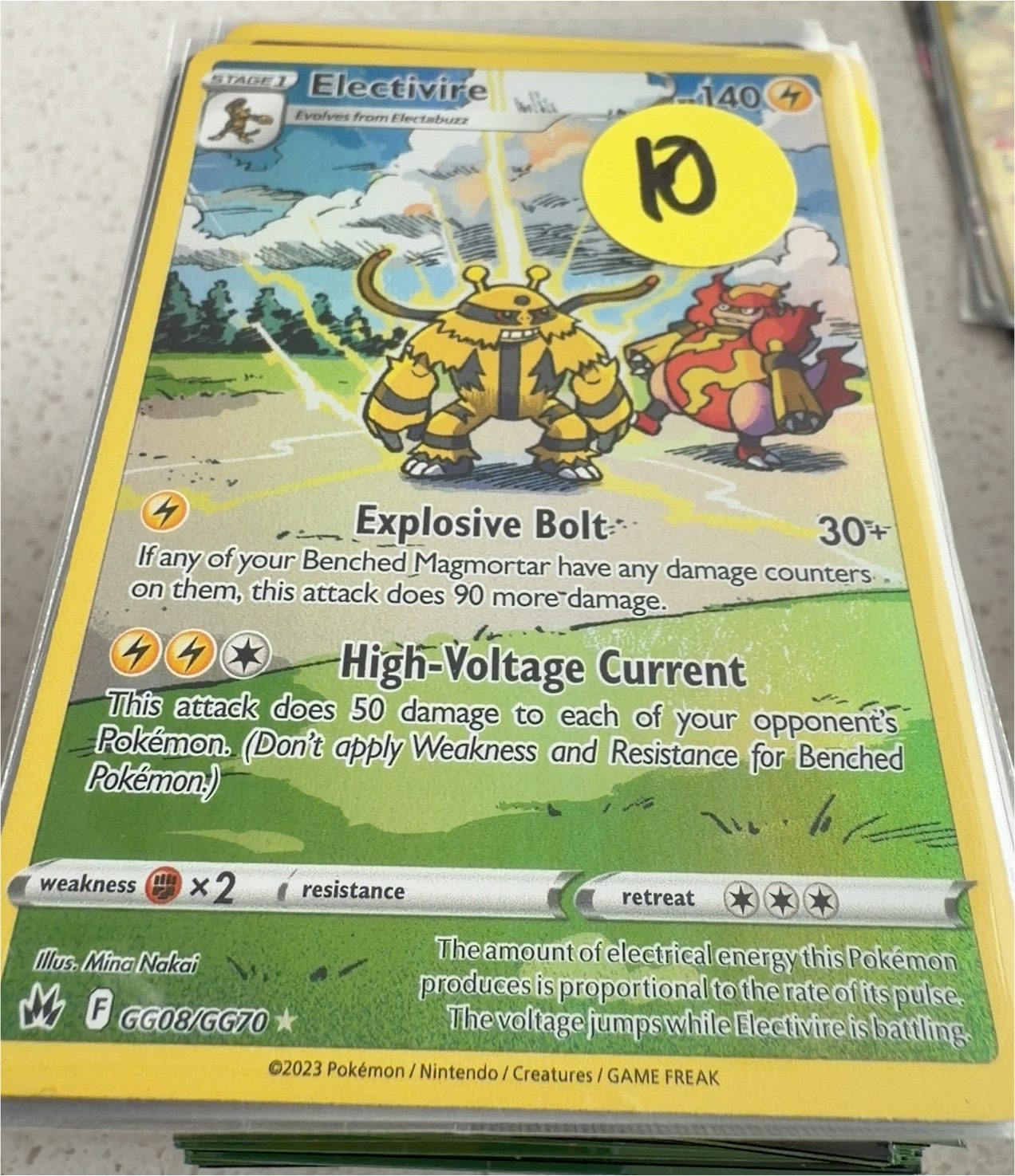 2023 Pokémon GG08 Electivire — front
