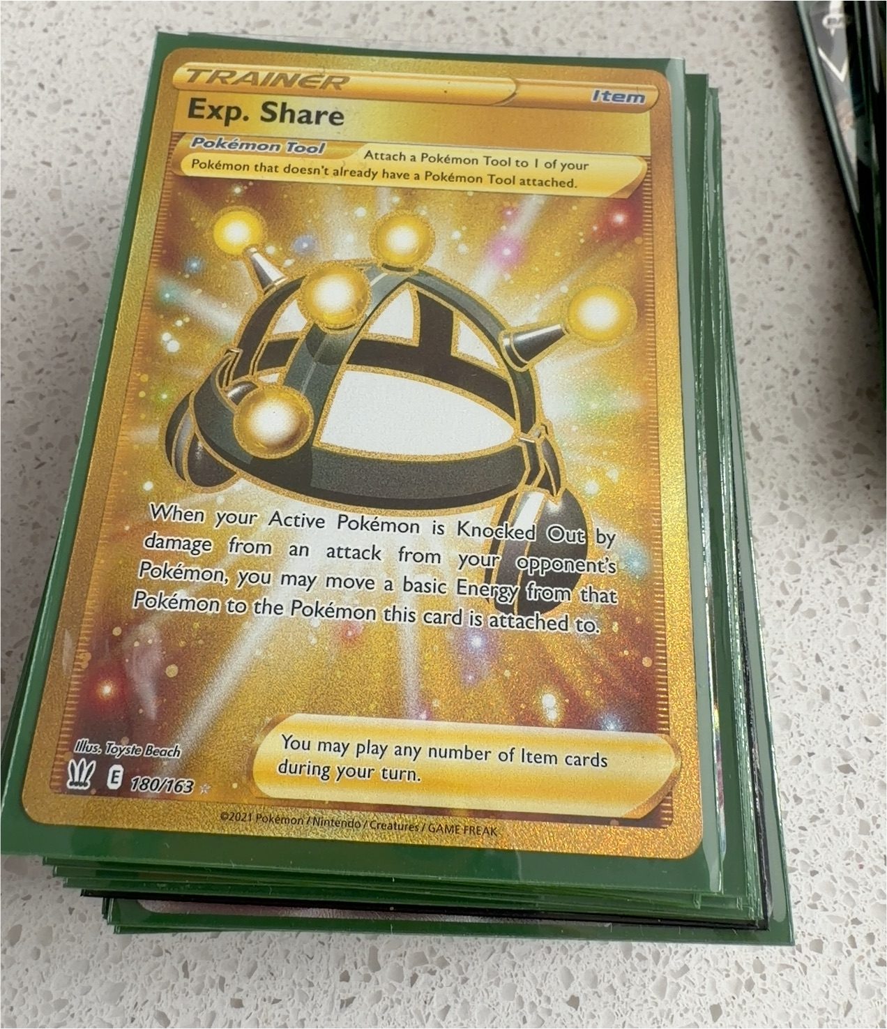 2021 Pokémon Battle Styles #180 Exp. Share — front