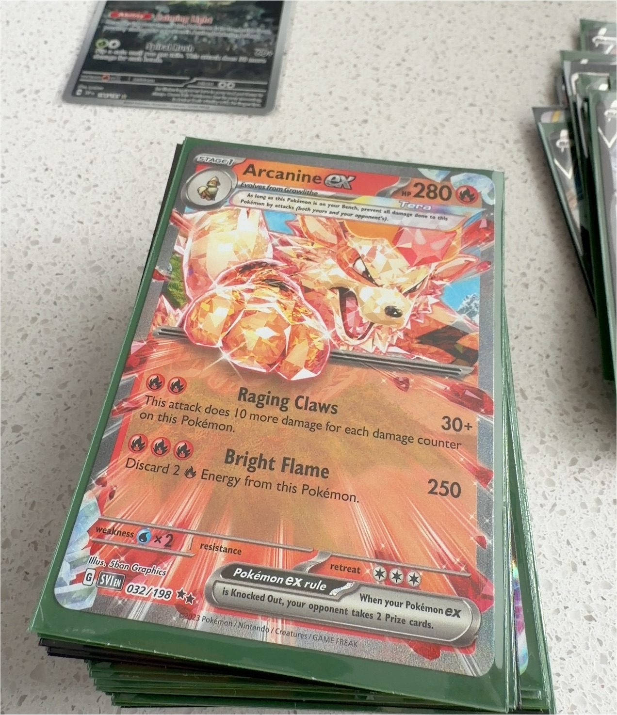 2023 Scarlet & Violet #032 Arcanine ex — front