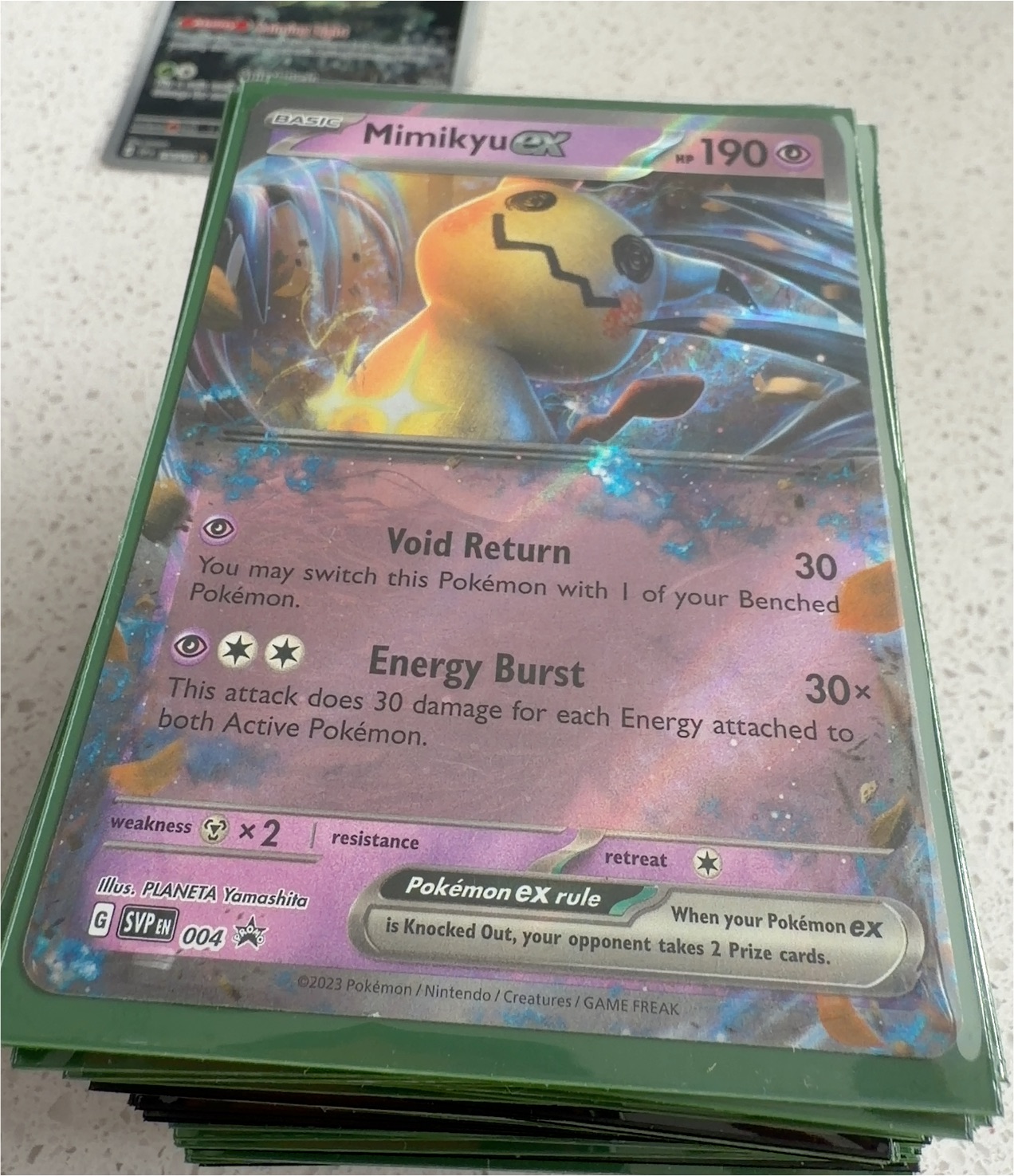 2023 Pokémon 004 Mimikyu ex — front