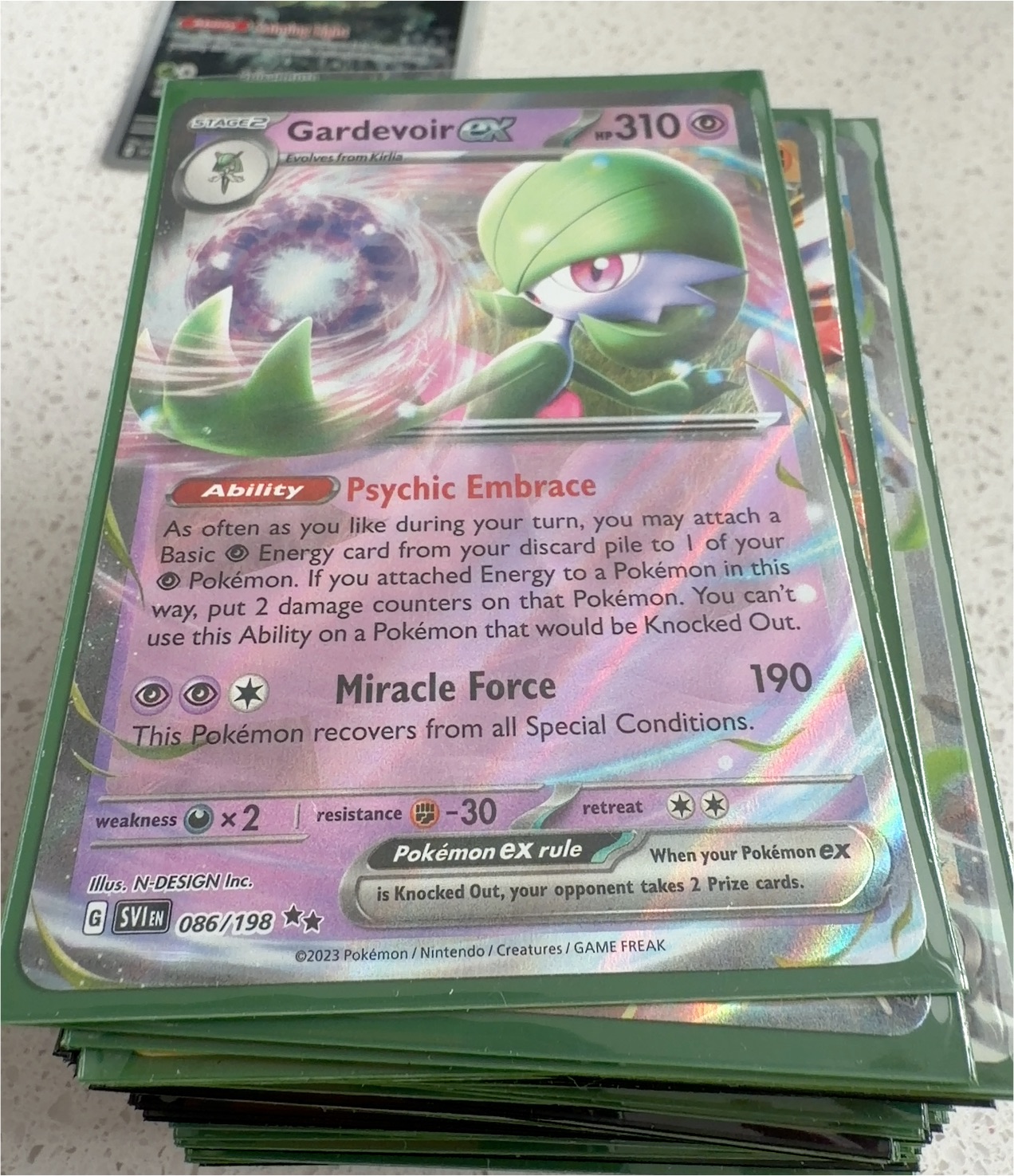 2023 Pokémon Scarlet & Violet #086 Gardevoir ex — front