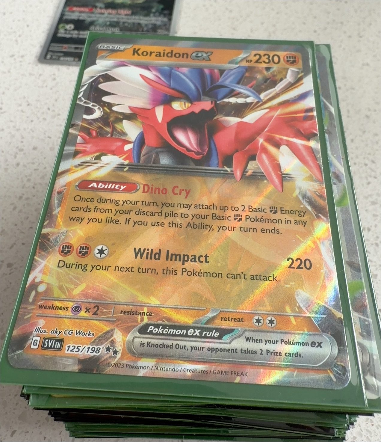 2023 Pokémon SV1 125 Koraidon ex — front