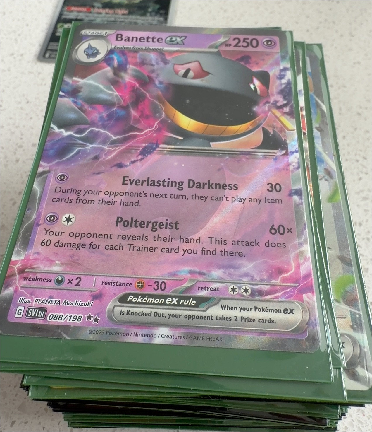 2023 Pokémon TCG Scarlet & Violet #088 Banette ex — front