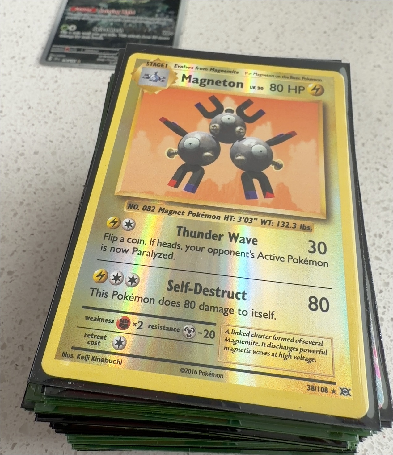 2016 Pokémon XY Evolutions #38 Magneton — front