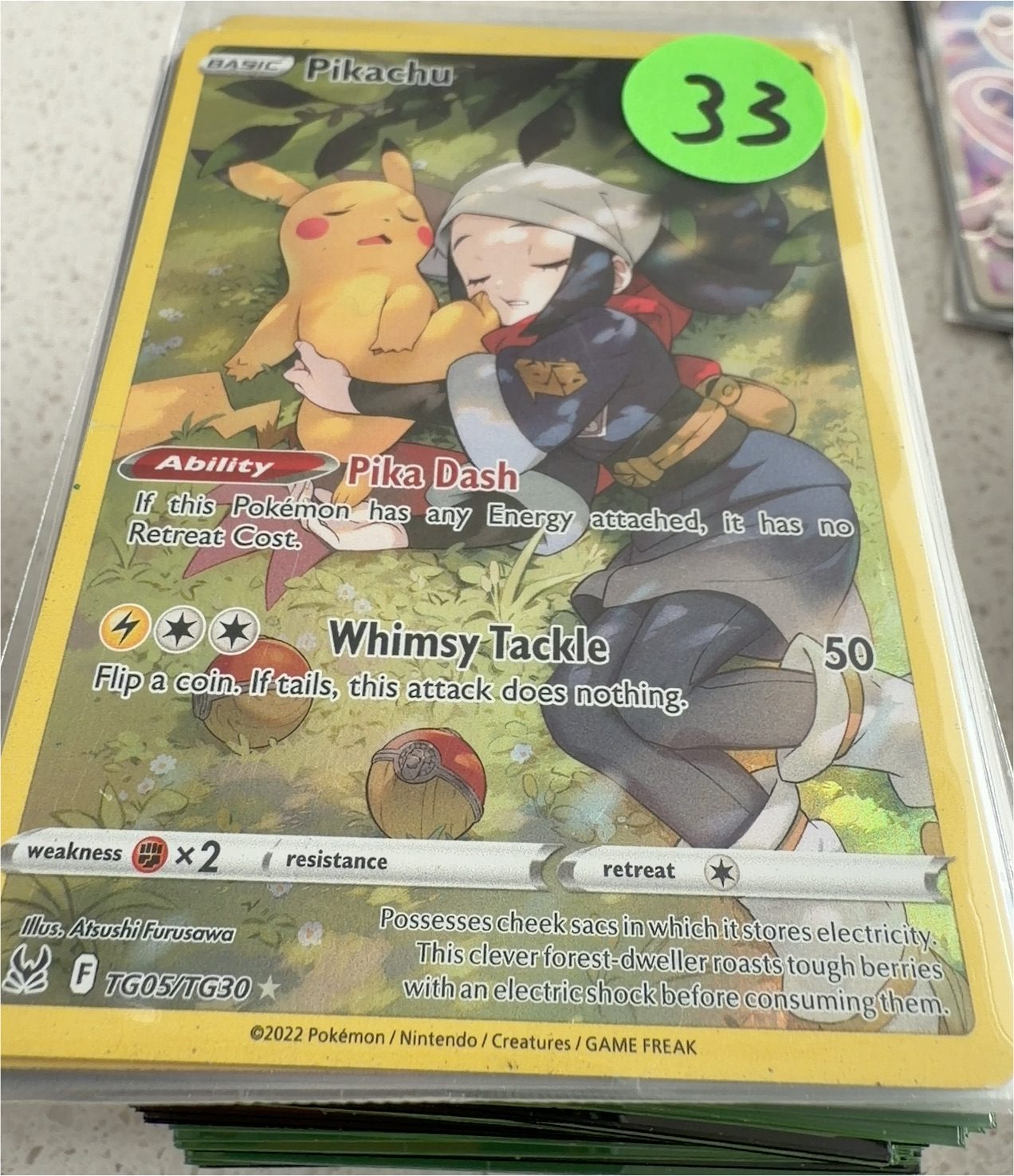 2022 Pokémon TCG #TG05 Pikachu — front