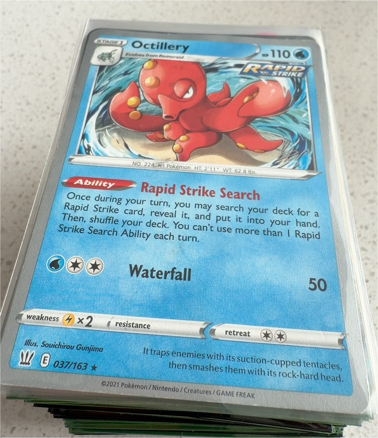 2021 Pokemon TCG #037 Octillery — front